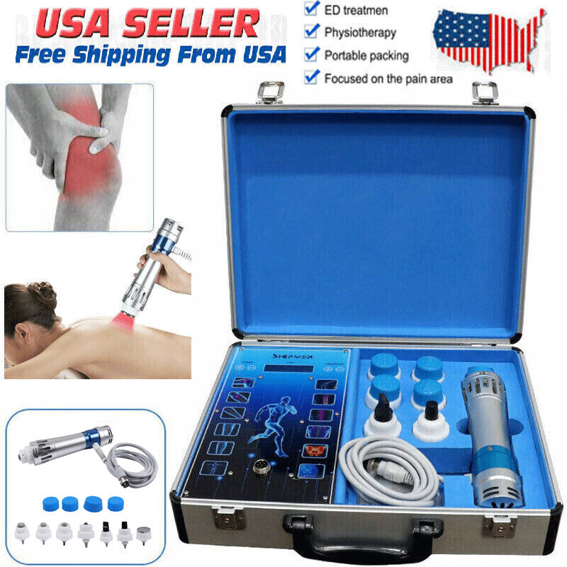 Portable Shockwave Therapy Machine for Body Muscle Massage Relaxer Ed Machine US