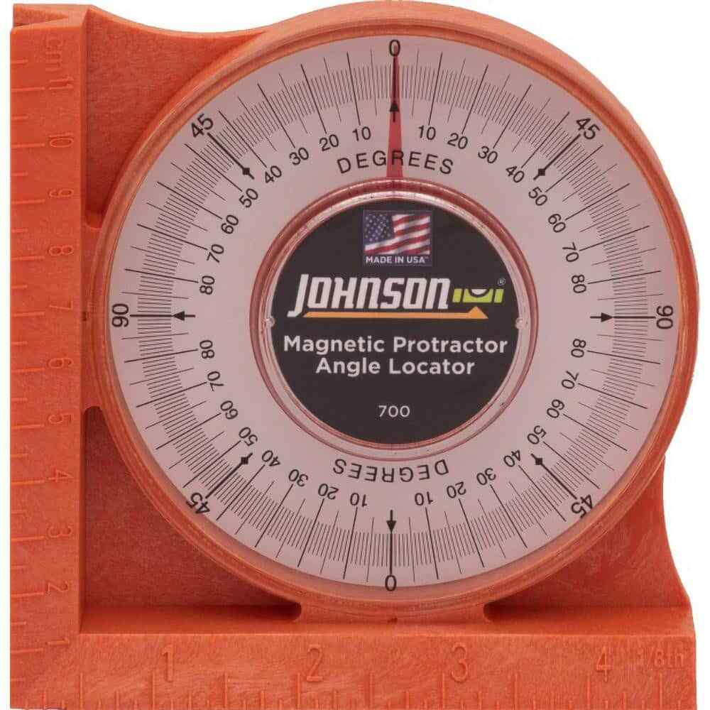 Johnson Level Magnetic Base Protractor: 90� Range, Accurate to 0.30�