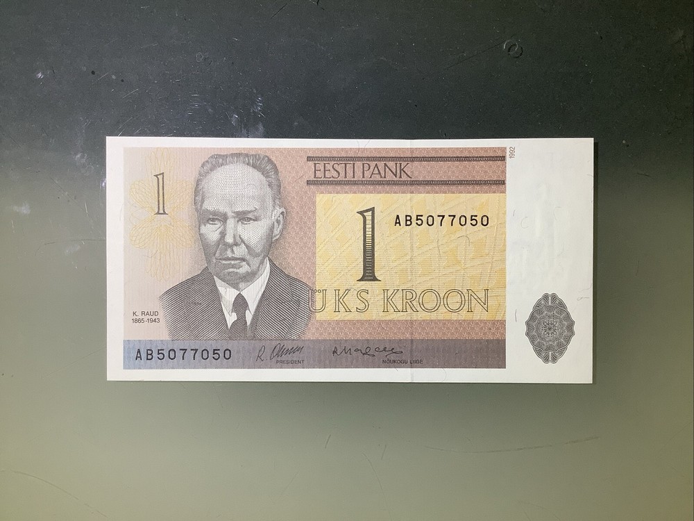 Estonia 1 Kroon 1992 UNC