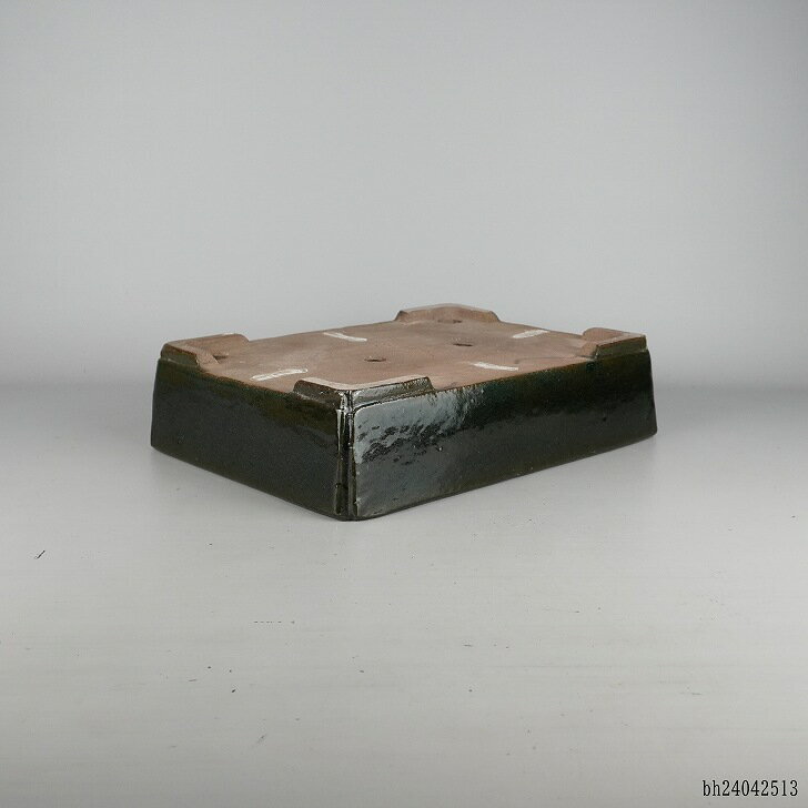 Used Tokoname Bonsai Pot - Shuho Maker - Medium Size Rectangular Pot - 34.5cm