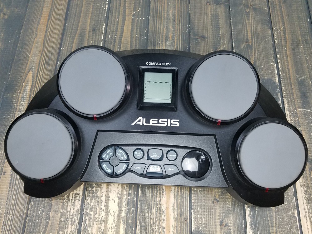 ALESIS Compact Kit 4 Portable 4-Pad Tabletop Electronic Drum Kit TESTED WORKING