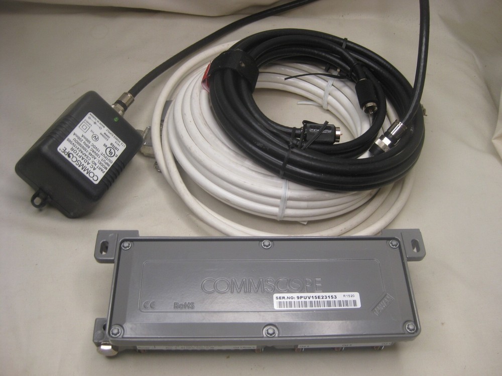 COMMSCOPE CSAPDU9VP amplifier w/ power supply + cables cable