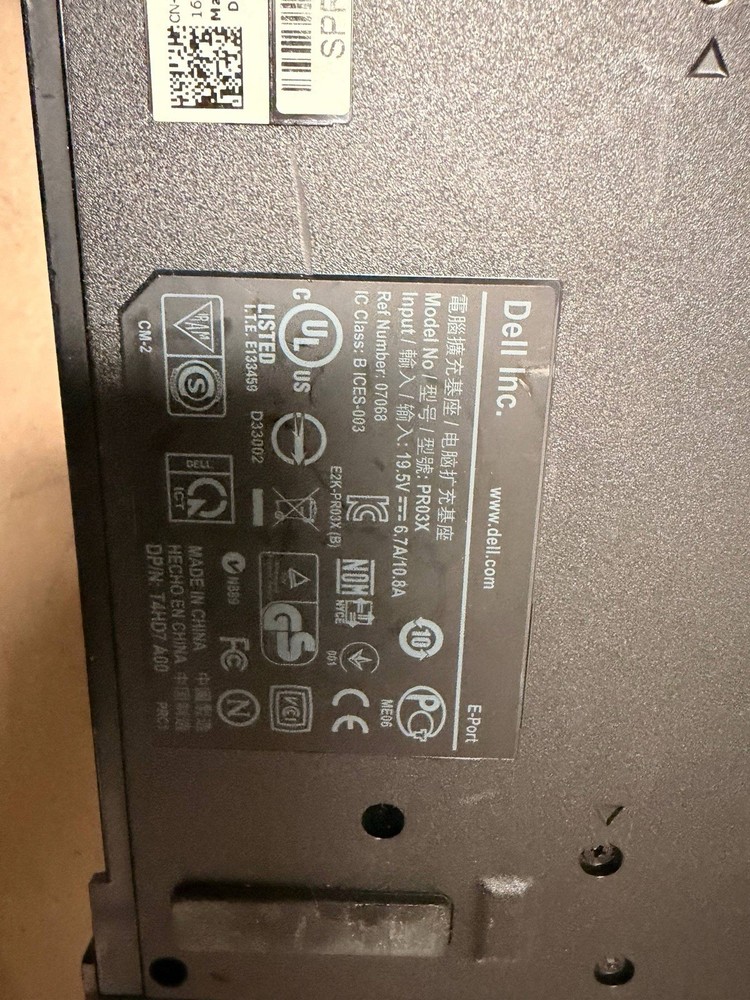 Dell E‑Port Plus II PR02X docking station (3Pcs) for Latitude/Precision Untested