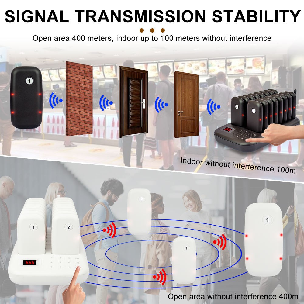 CATEL CTP305B Wireless Restaurant Call System Vibration Buzzer