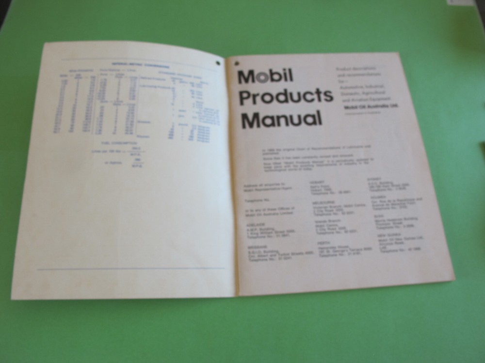 Mobil Products Manual 72 pages