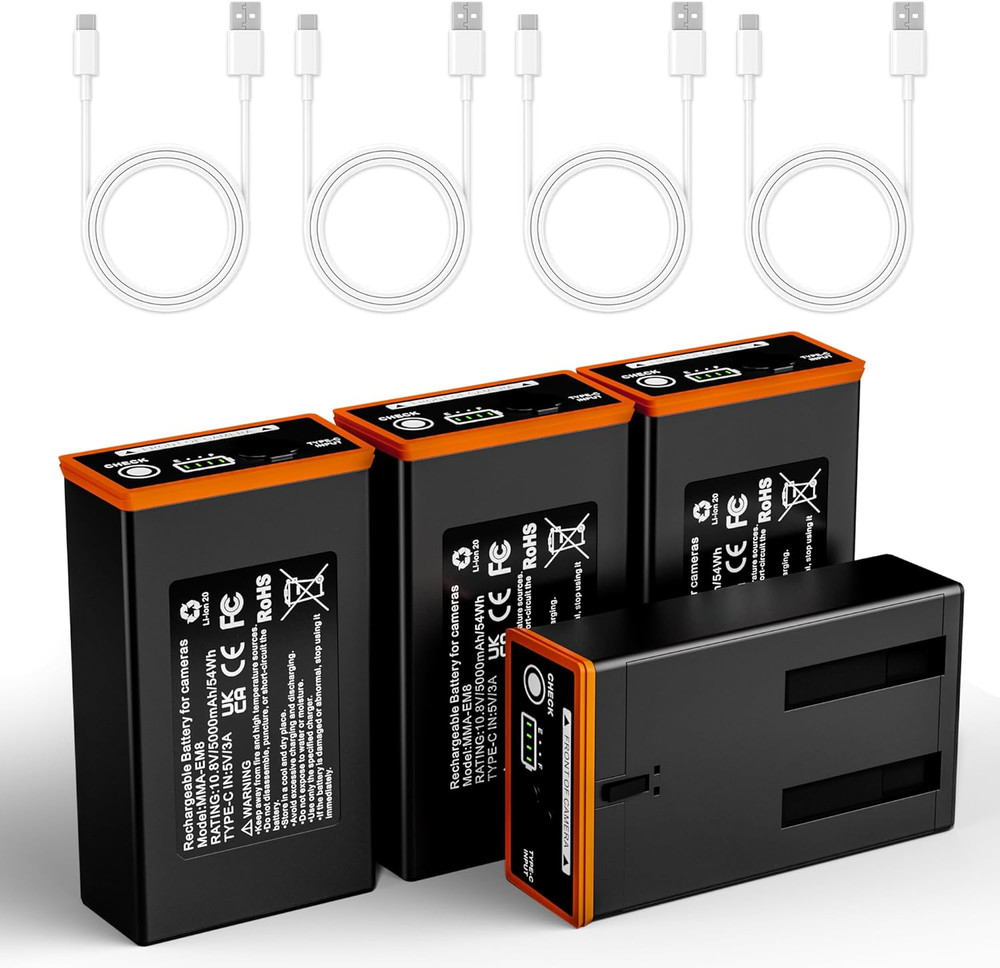 4-Pack 5000Mah Replacement Battery for Moultrie Cellular Trail Cameras - Compati