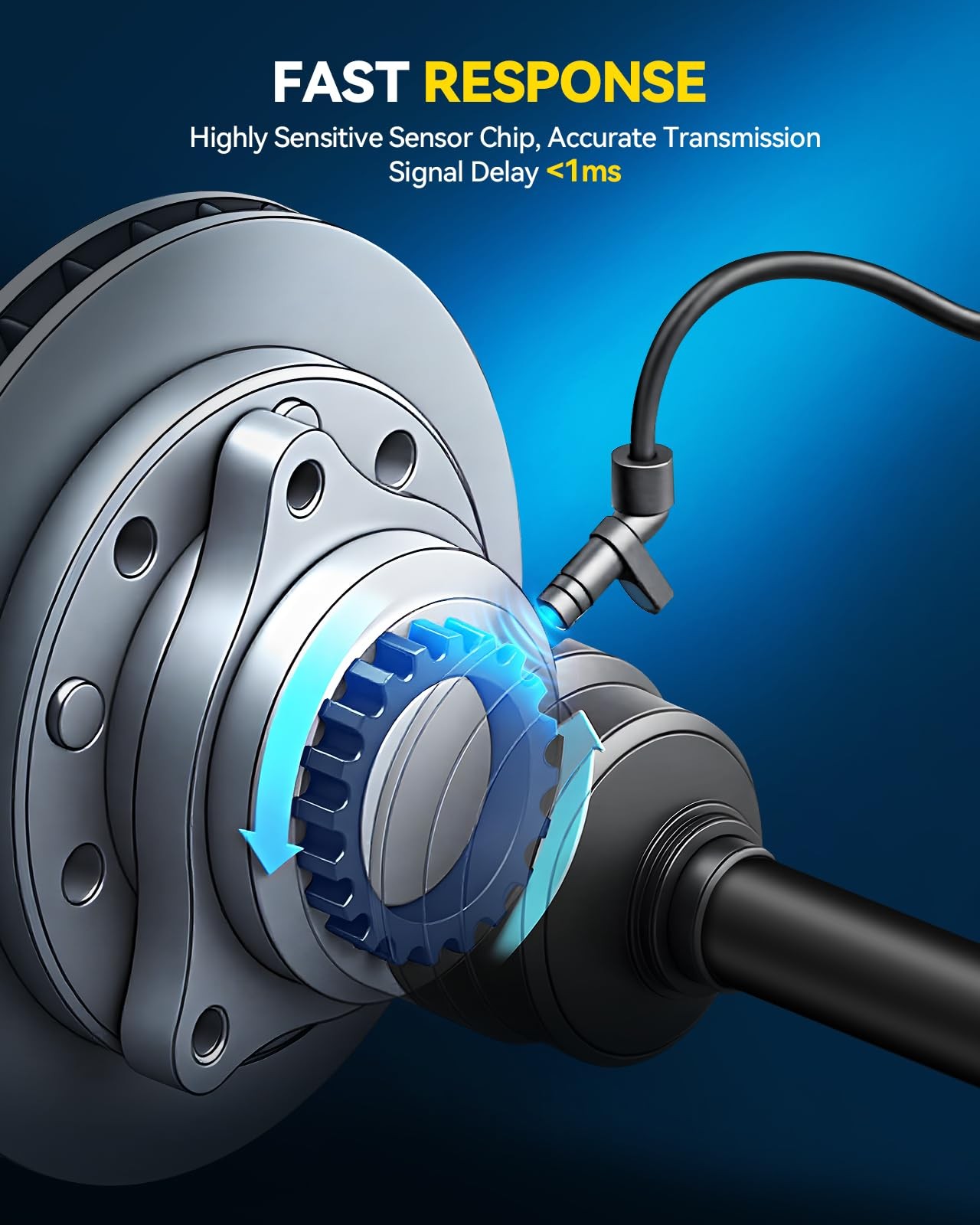 1PCS Front ABS Wheel Speed Sensor Replacement for Chevrolet Silverado/Sierra ...