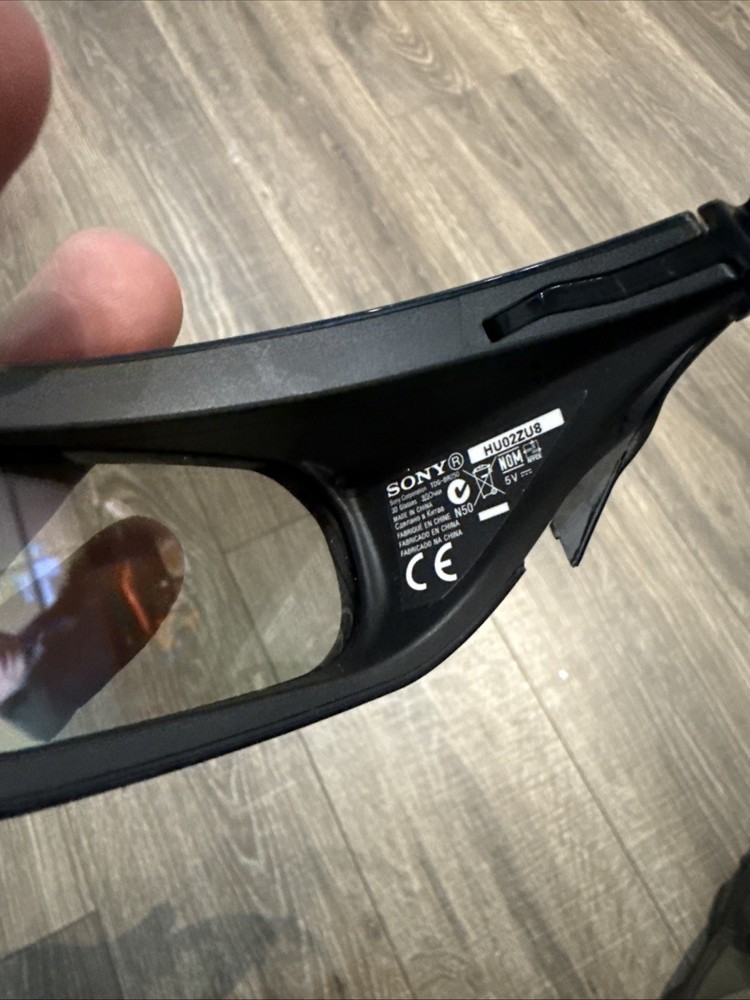 Sony Black TDG-BR100 Rechargeable Shutter Type Active Wearable Tech 3D Glasses