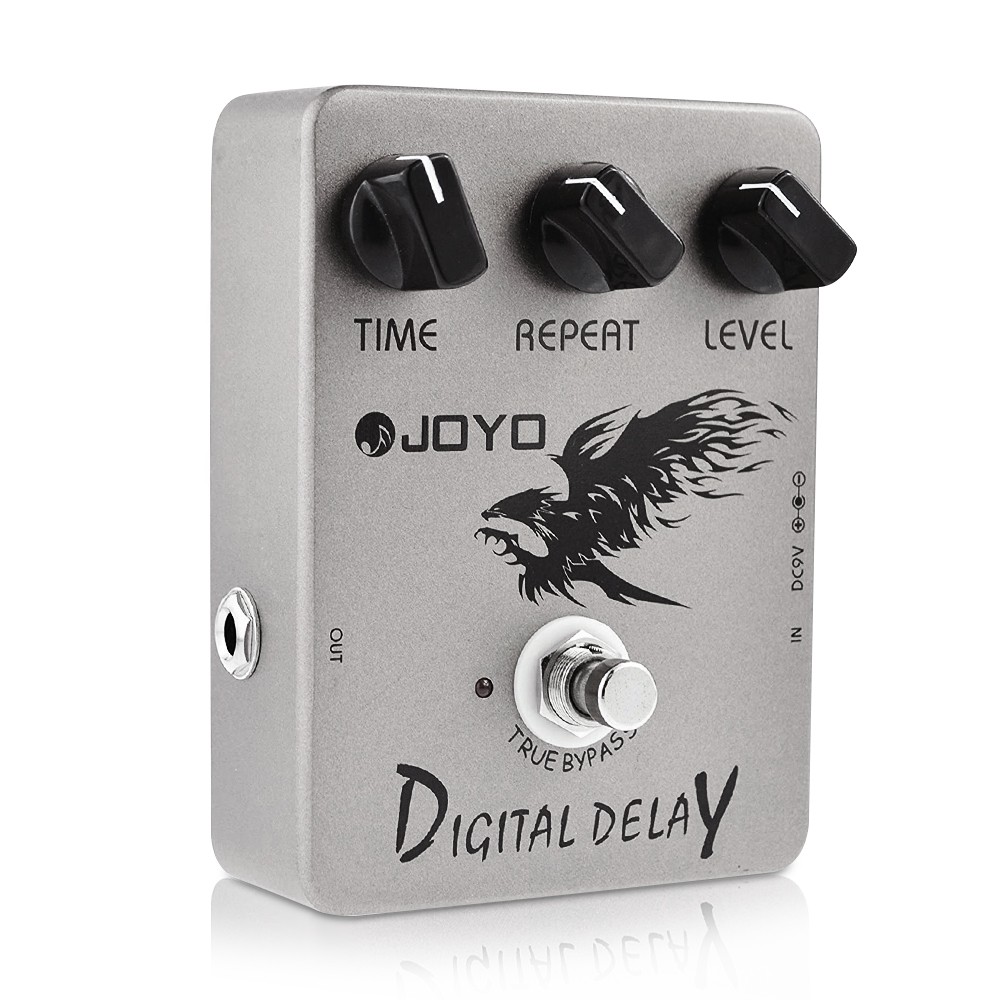 JOYO Digital Delay Guitar Pedal Range 25ms-600ms Time/Repeat/Level True Bypass