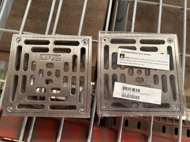 Mifab S5-1 Square Nickel Bronze Floor Drain Grate 5" x 5"