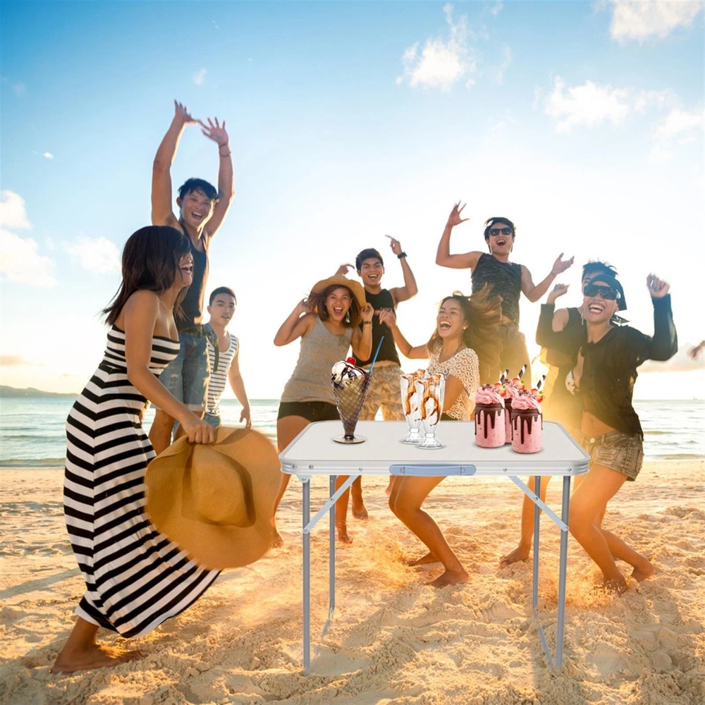 Outdoor Handle Aluminum Folding Table