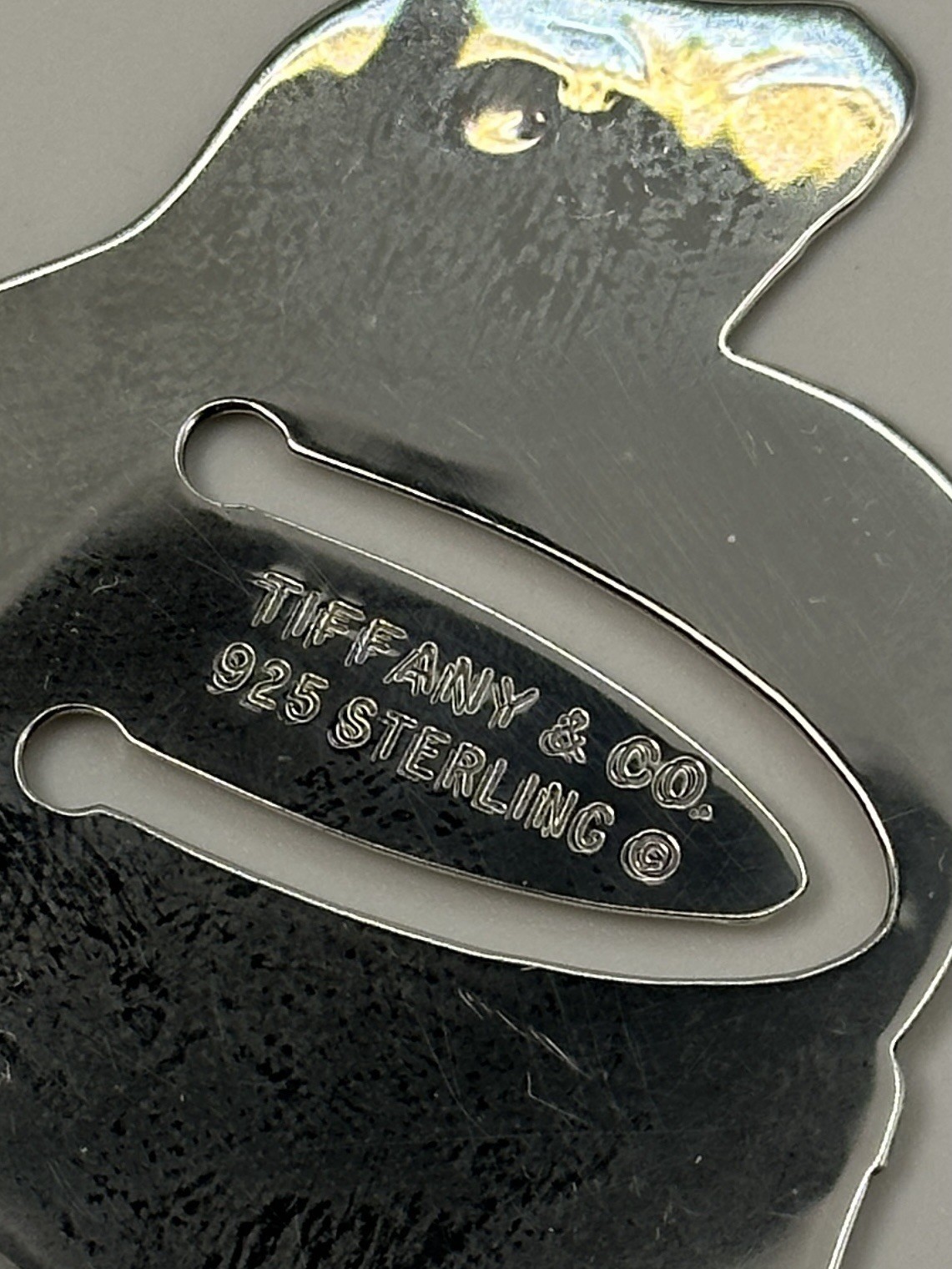 Vintage 925 Sterling Silver Tiffany&Co Bunny/Rabbit Bookmark w Box