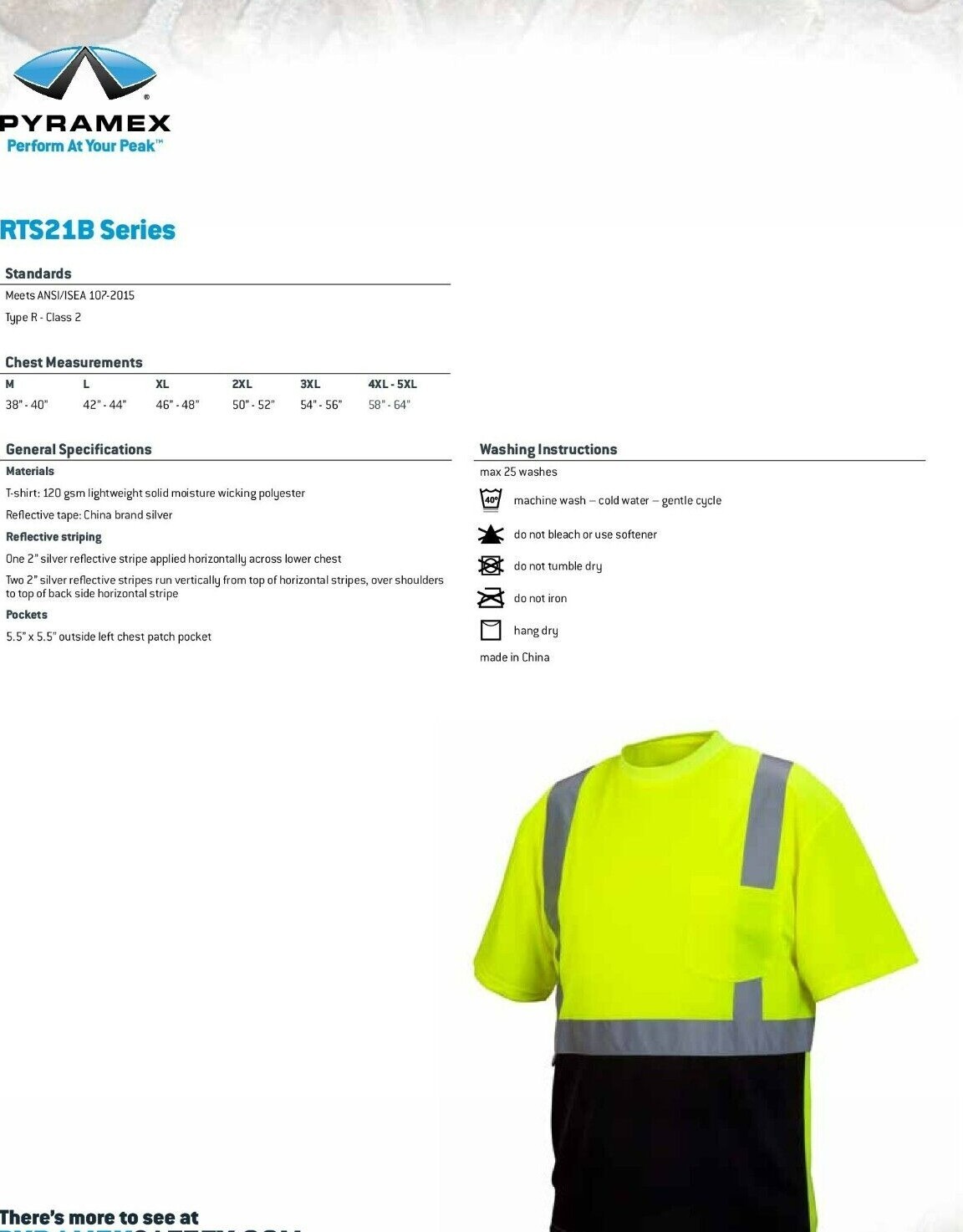 ANSI ISEA Class 2 Reflective Hi Vis Safety T-Shirt New