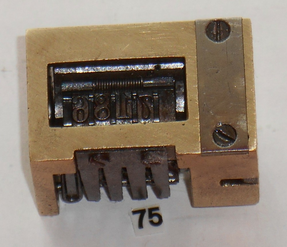 WMA | letterpress numbering machine | 75