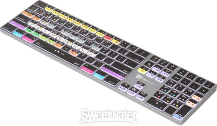 Logickeyboard Titan Wireless Backlit Keyboard for Ableton Live - Mac