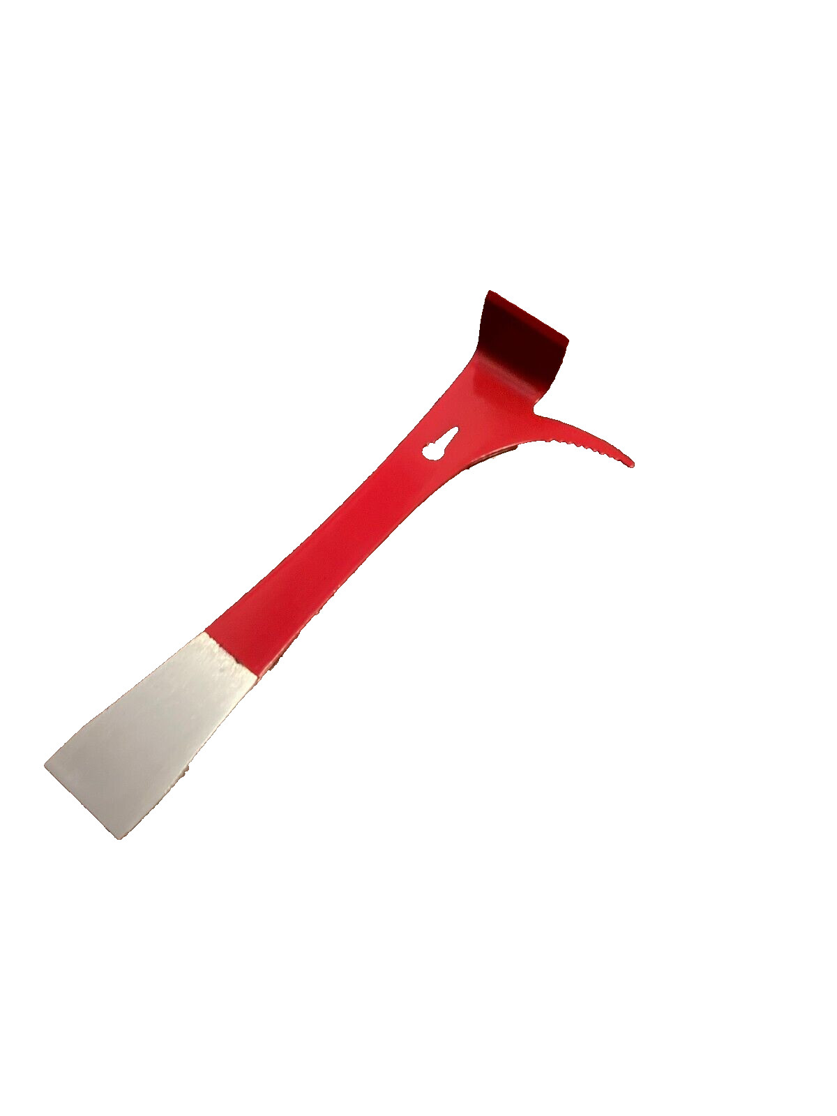 8.25" Long  Stainless Steel  Red Metal Hive Tool Double Ended w/ Hook -