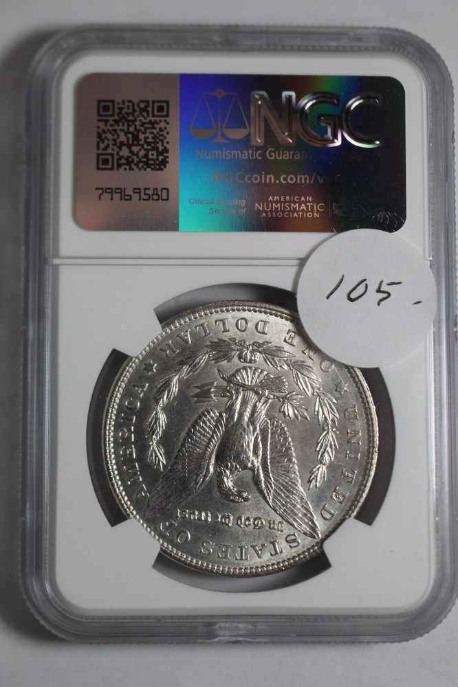 1902 Morgan Silver Dollar NGC UNC Details #02