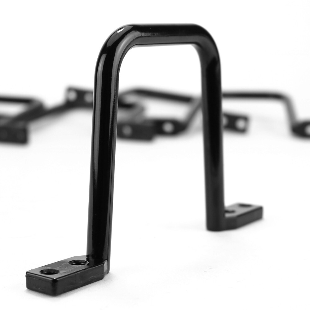 Construct Pro D Ring Cable Organizers (3.25” x 3.25”, 5 Pack, Black)