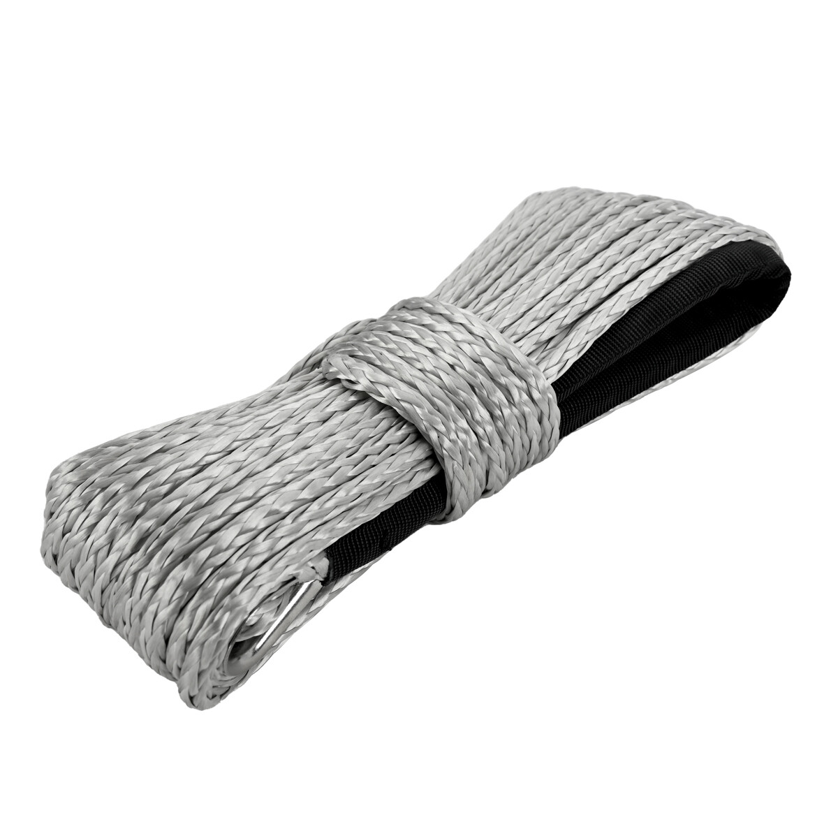 1/4"x50' 10000LBS Synthetic Winch Rope Line Recovery Cable 4WD ATV UTV Gray #UP