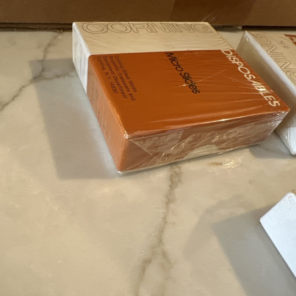 3 Corning 2947 Micro Slides – Plain Glass Microscope Slides ,(box Never Opened)