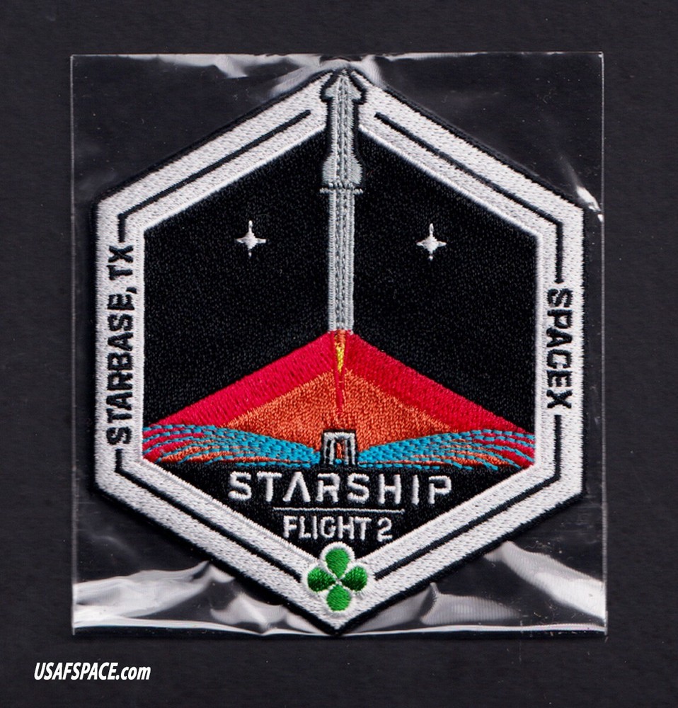 Authentic SPACEX -STARSHIP TEST FLIGHT-2 -SUPER HEAVY-STARBASE, TX-Mission PATCH