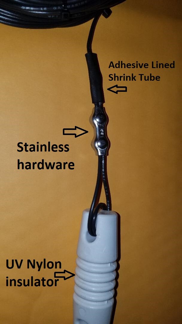 END FED "RANDOM WIRE" HF DIPOLE 9:1 ANTENNA. STAINLESS/ 80-6 METERS 150W PEP