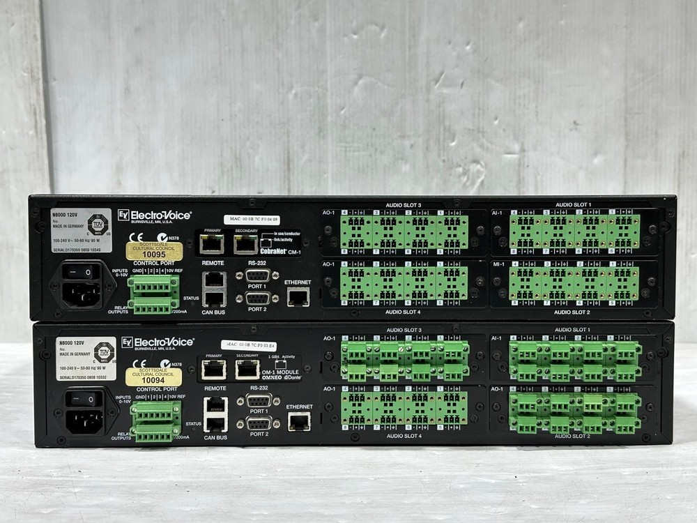 Electro-Voice EV NetMax N8000 System Controller/ Matrix Mixer #187-88 (One)THS