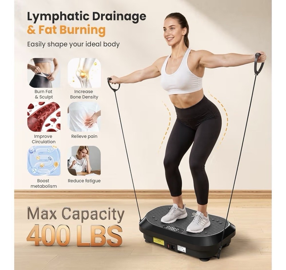 Vibration Plate Exercise Machine, Vibrating plate for lymphatic drainage Weig...