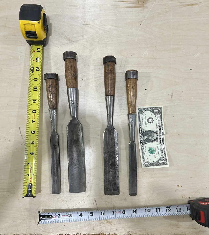 Vintage L. & I.J White Timber Frame Chisels