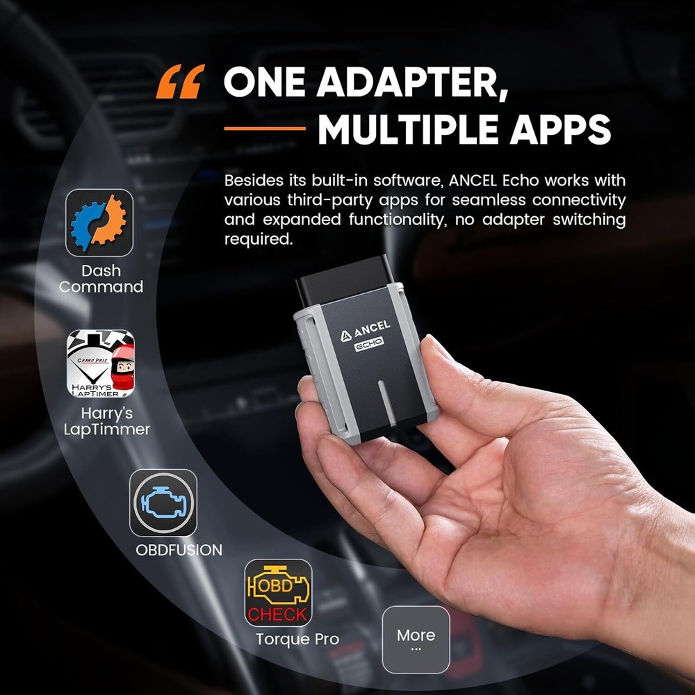 ANCEL ECHO Bluetooth OBD2 Scanner Bi-directional All System Diagnostic Scan Tool