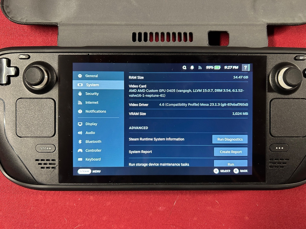 Valve Steam Deck 256GB Black Console
