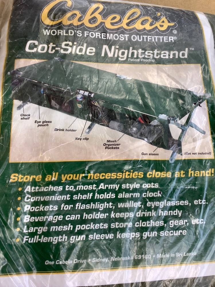 COT-SIDE NIGHTSTAND, CABELA'S
