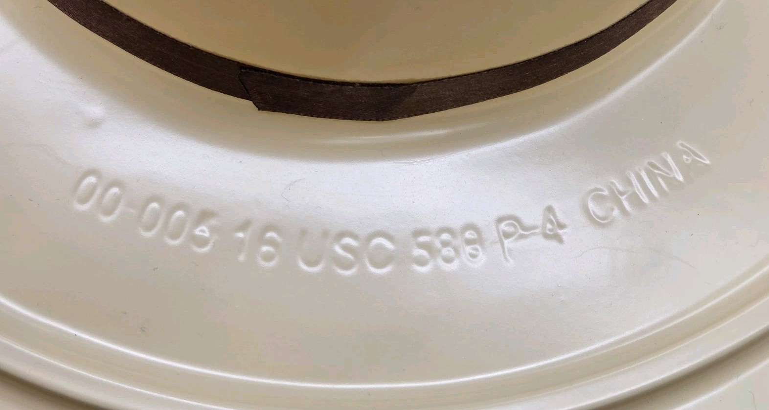 Smokey The Bear Plastic Hat Park Ranger Halloween Costume VTG