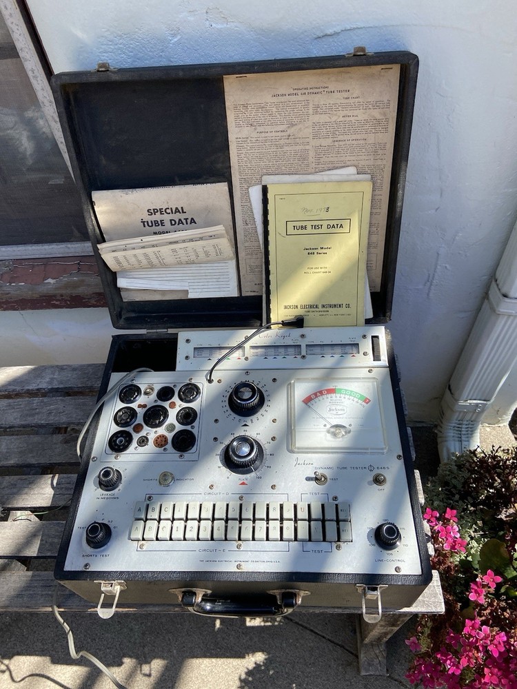 jackson 648S Vacuum tube tester Asis
