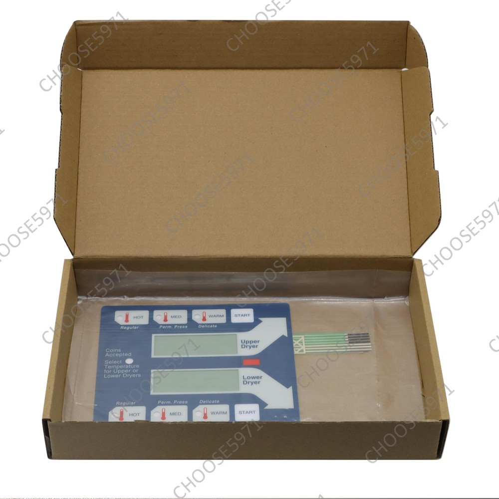 2 Pack 9801-059-002 Blue Membrane Touch Pad For Old Style Dexter Dryer
