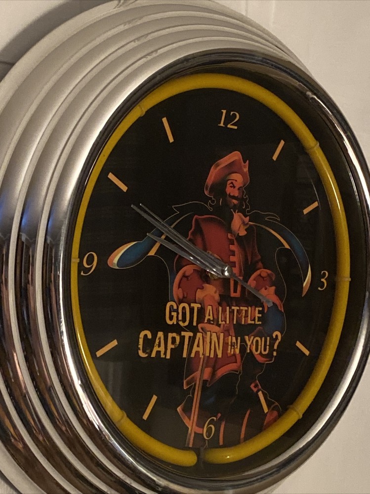14” Captain Morgan Plastic Wall Clock