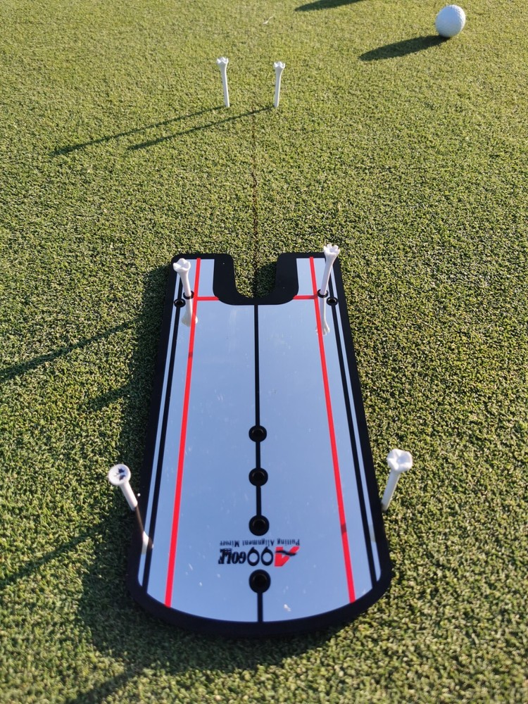 A99Golf Putting Mirror Alignment Training Aid w/carry Bag improve putting game