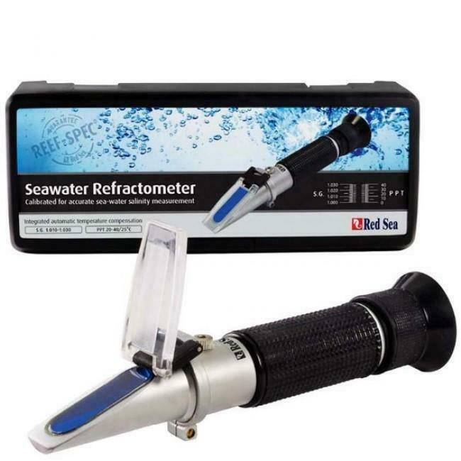 SEAWATER REFRACTOMETER AQUARIUM SALINITY SALTWATER TESTING HYDROMETER - RED SEA