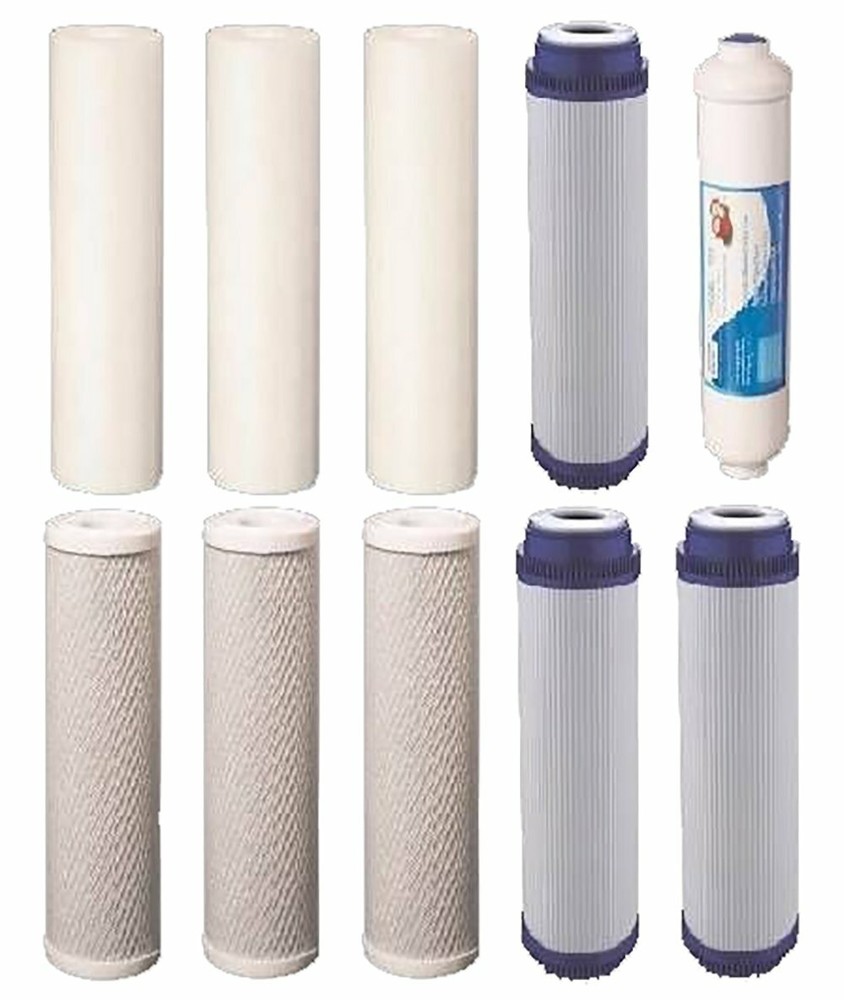 10 pc Reverse Osmosis Replacement Filter Set RO Water Purifier Cartridges