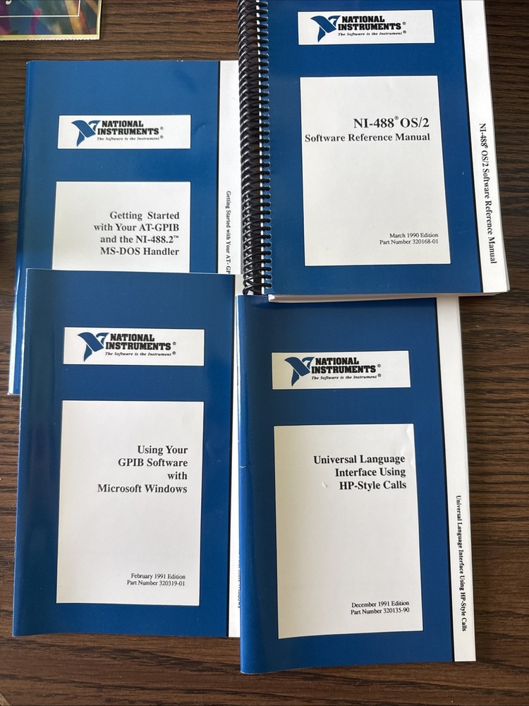 NATIONAL INSTRUMENTS AT-GPIB CONTROLLER CARD With Manuals N Software Box