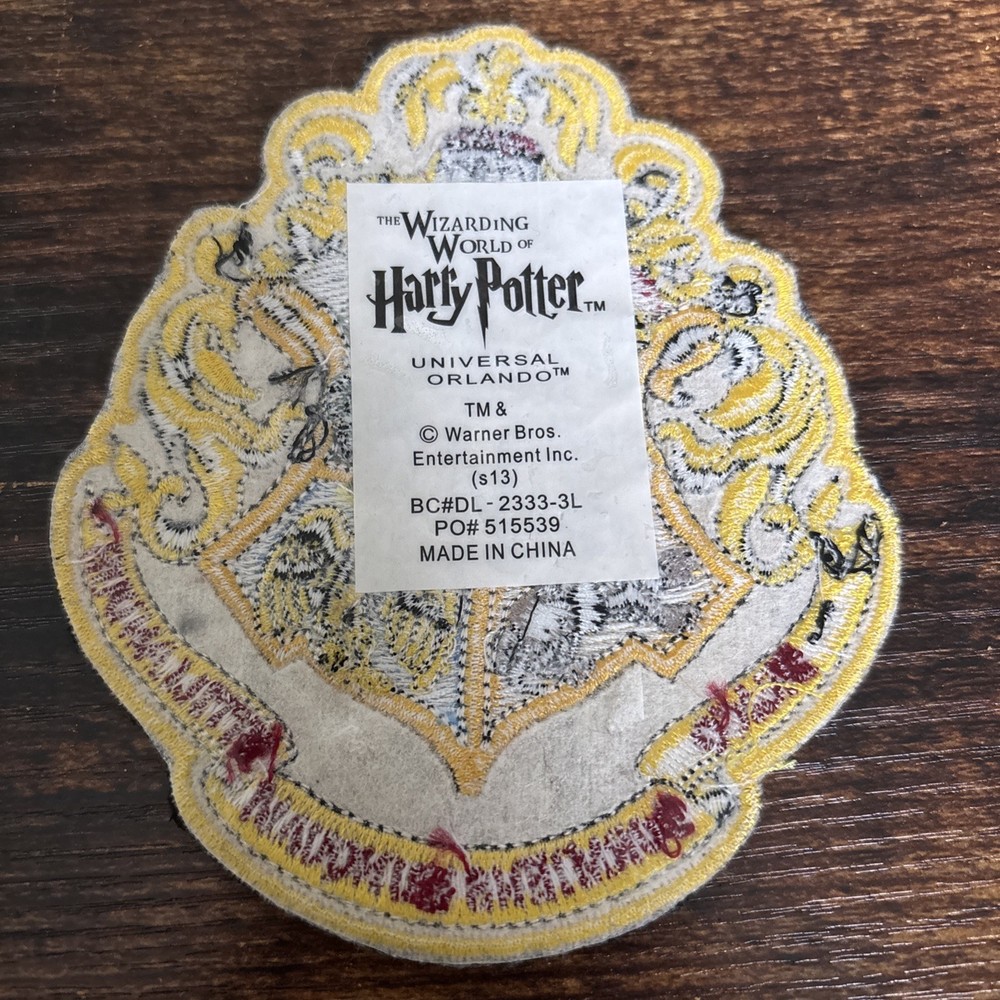 Harry Potter Hogwarts School Crest Logo Large Version Embroidered Patch NEW