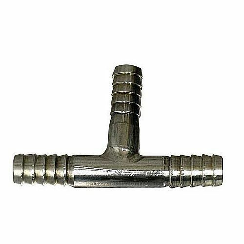 Stainless Steel 3/8" Barb T Splitter Fitting