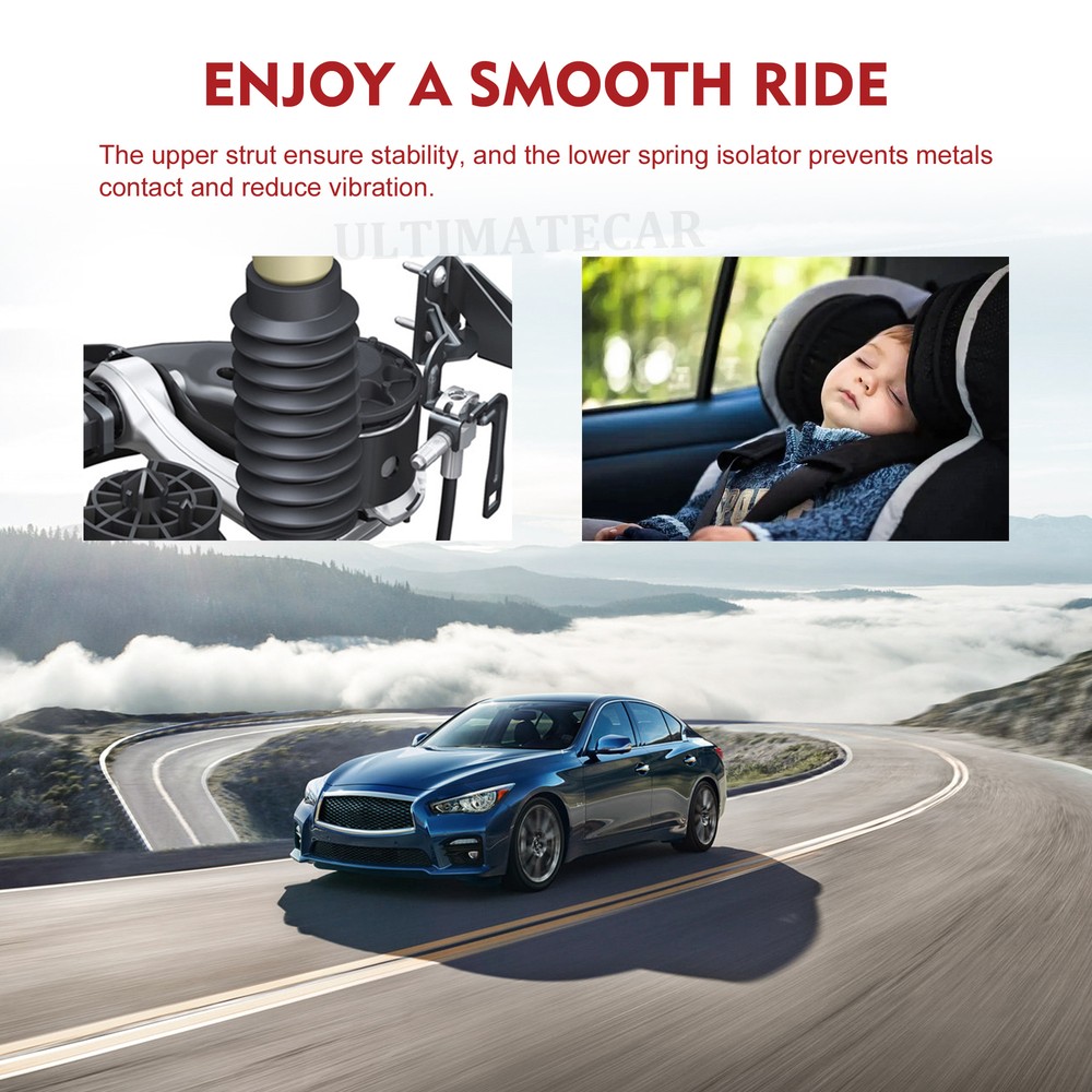 Set 2 Front Complete Shock Struts Absorber Assembly For 2011-2016 Buick LaCrosse