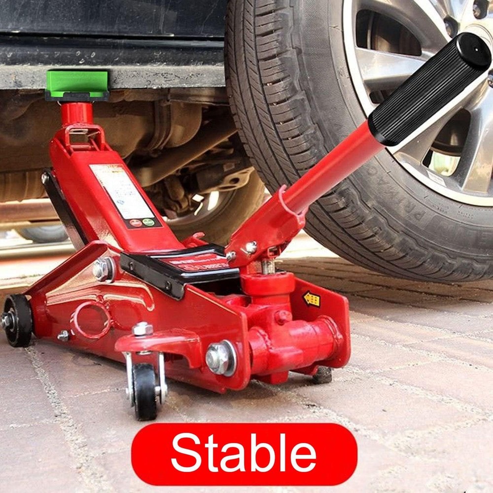 Jack Pad Slotted - Universal Magnetic, Frame Rail Protector 75mm-red