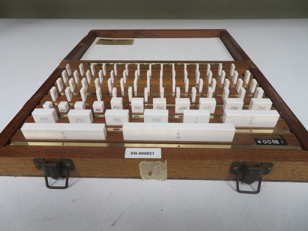 Mitutoyo Ceramic Gage Block Set - 81 pcs. - Grade 2 English, Rectangular - PA30