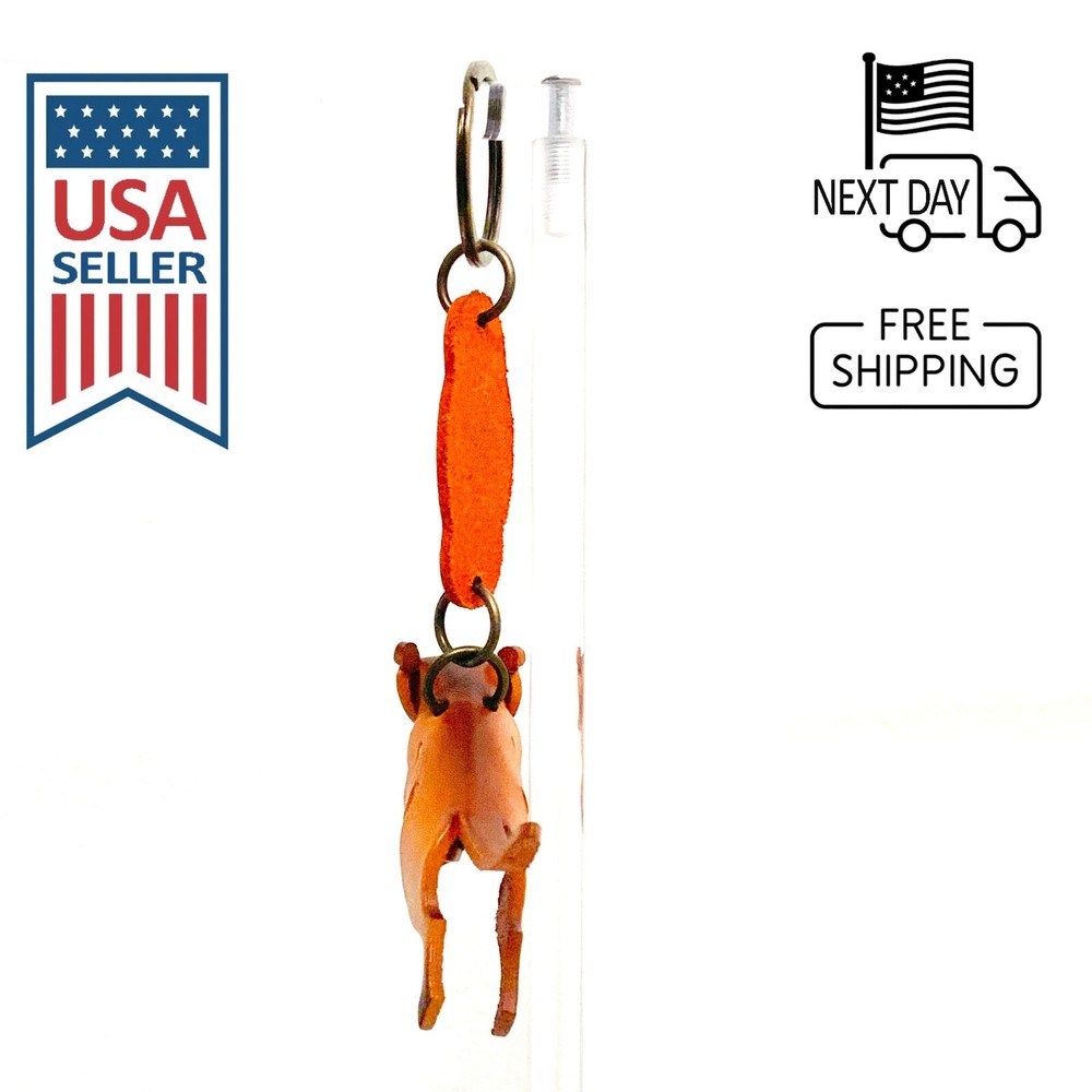 Meerkat Handmade Leather Keyring