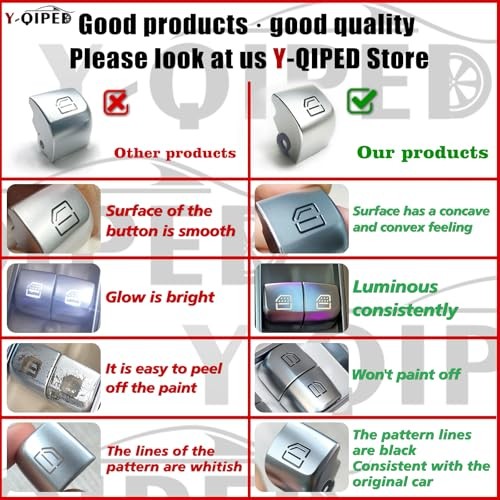 Master Power Window Rear Passengers Side Switch Button Compatible with NO.5