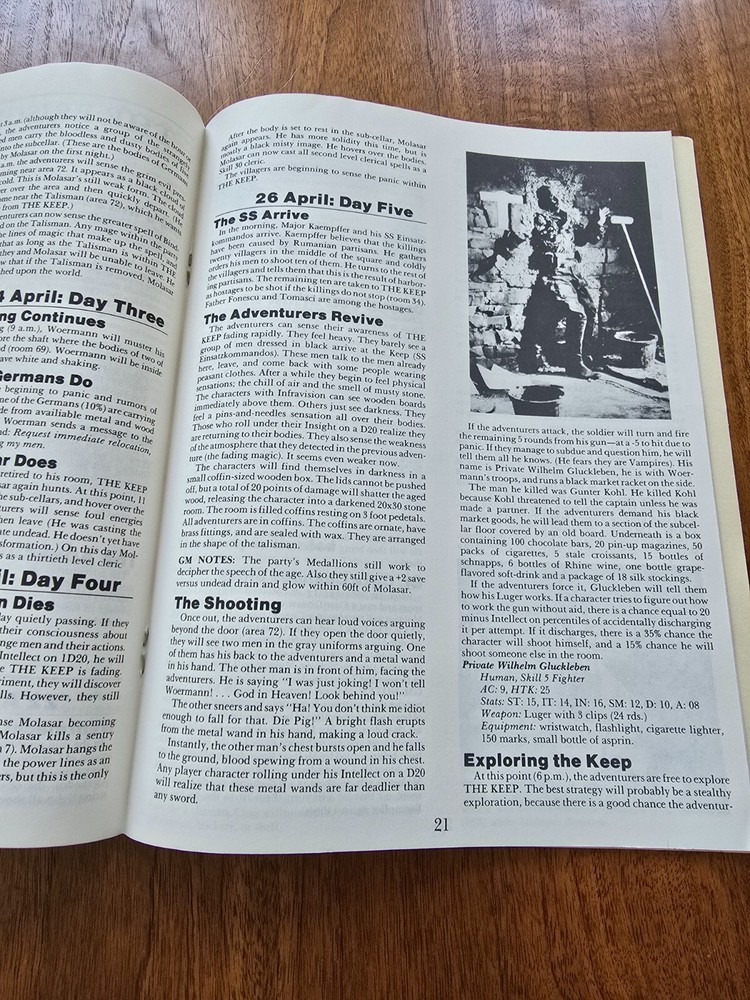 AD&D Module The Keep Role Aids Mayfair Complete Advanced Dungeons & Dragons