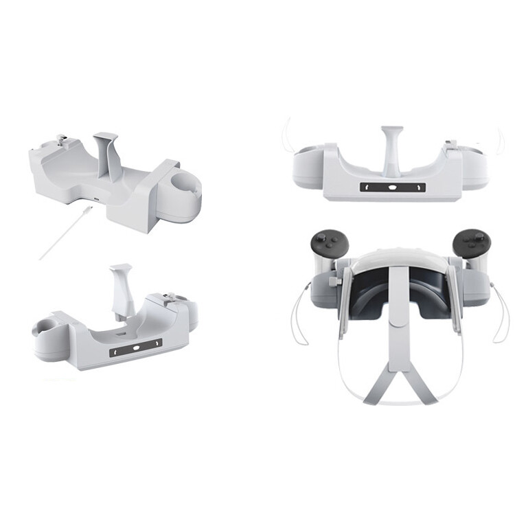 For Oculus Quest 3 VR Headset Controller Charging Dock Wall Mount Charger Stand