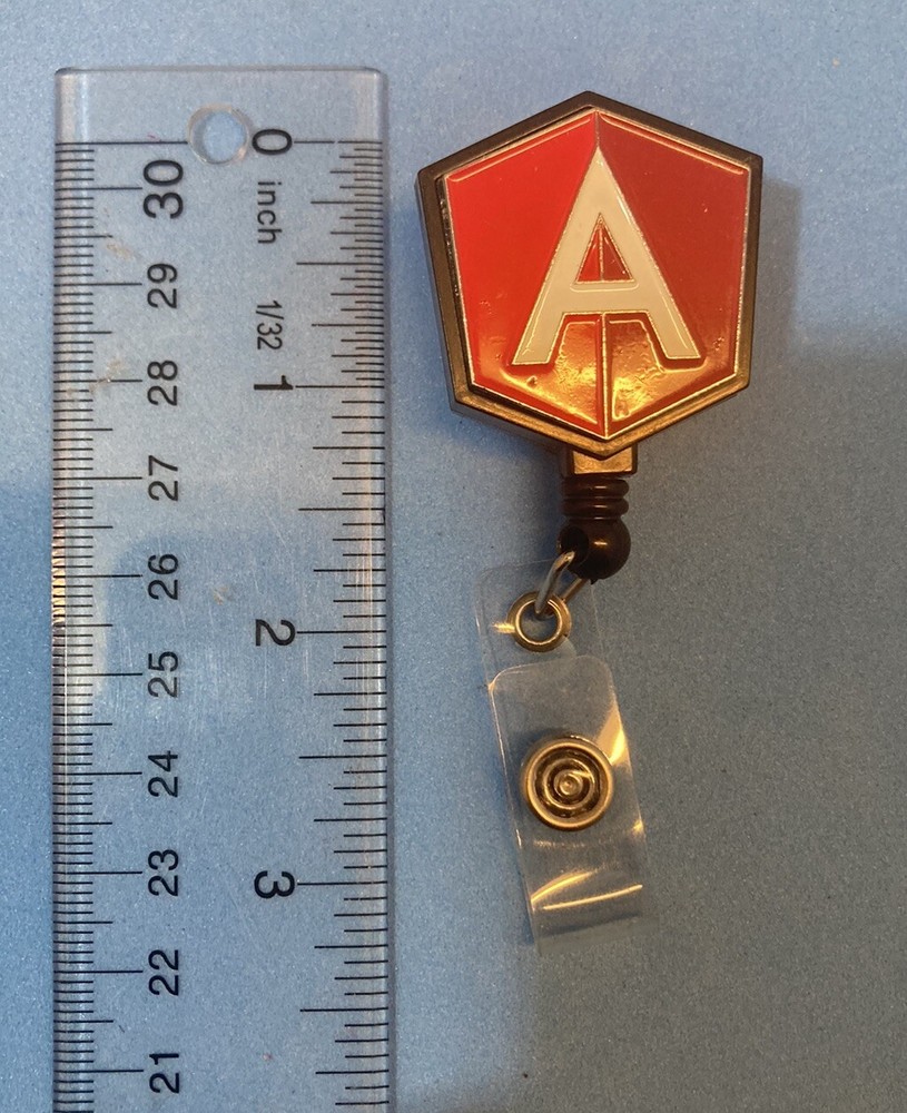 Letter A Retractable Badge Holder